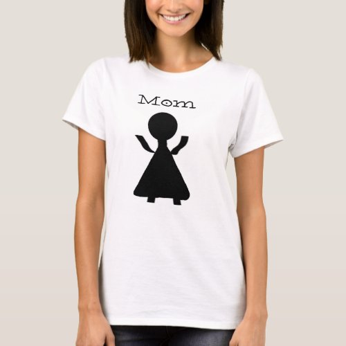 Mom Stick Figure Family Collection T_Shirt