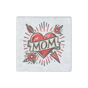 MOM STONE MAGNET