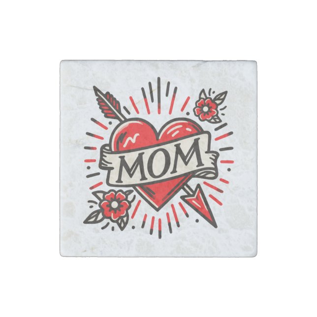MOM STONE MAGNET (Front)