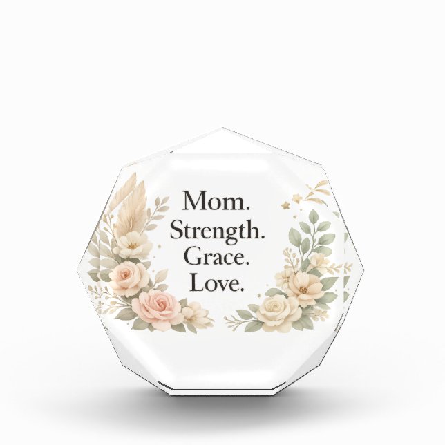 Mom Strength & Grace Photo Block (Front)