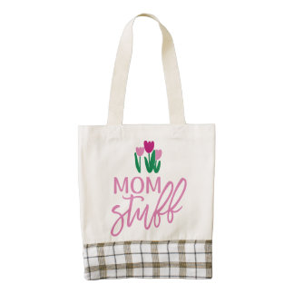 mom stuff Personalized Girl Tote Bag