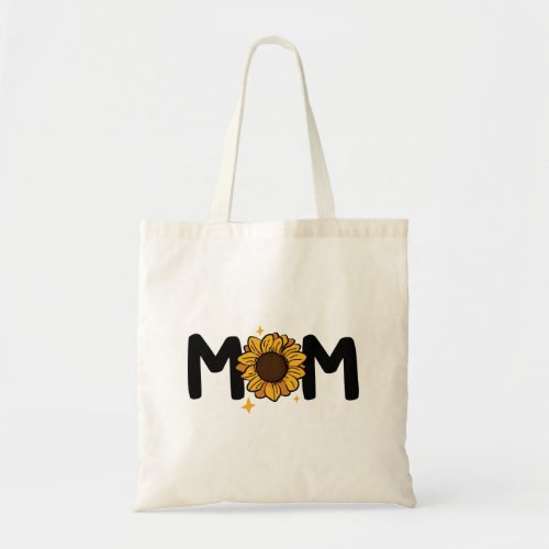 Mom Sunflower Design Mothers Day Gift Tote Bag