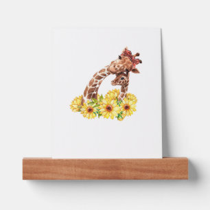 Mom Sunflower Gift Safari Africa Animal Kids Baby Picture Ledge