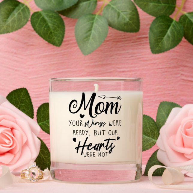 Mom Sympathy Memorial Photo Scented Candle  (Wedding)