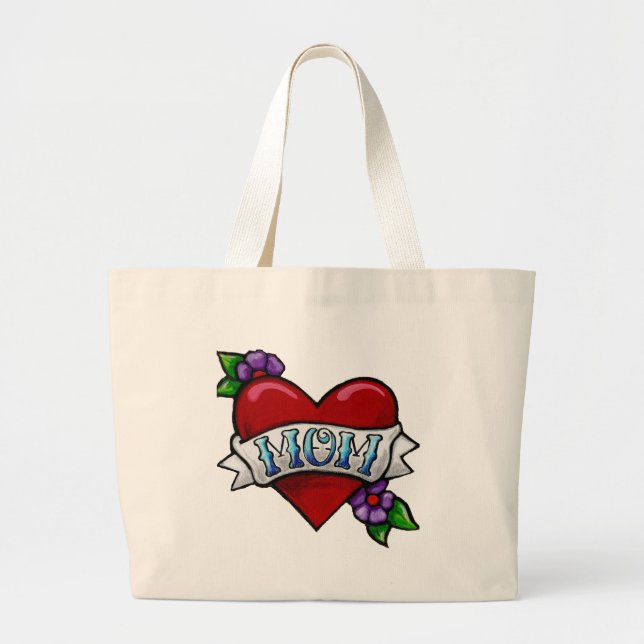 Mom Tattoo Tote Bag (Front)