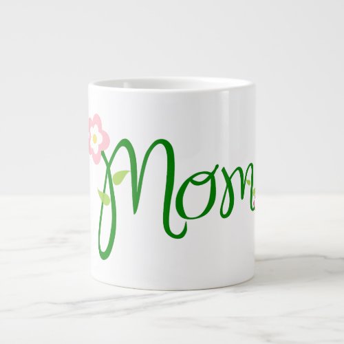 mom_text_flower_font_mother giant coffee mug