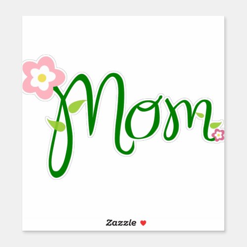mom_text_flower_font_mother sticker