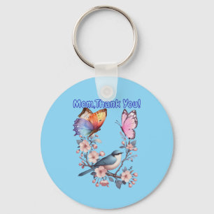 Mom, Thank You! Keychain