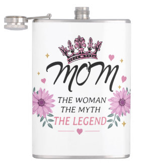 Mom The Legend Mother's Day Gift Flask