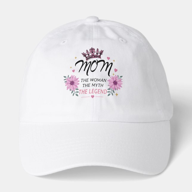 Mom The Legend Mother's Day Gift Hat (Front)
