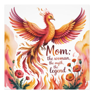 Mom: The Woman, The Myth, The Legend Photo Print