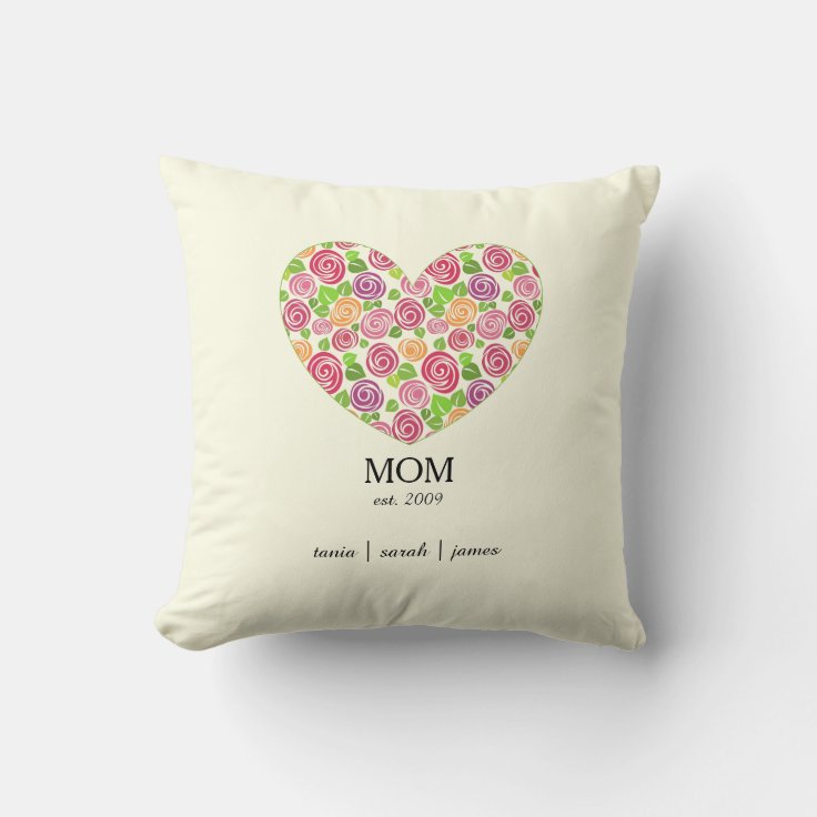 MOM THROW PILLOW Zazzle