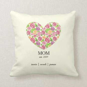 Mom Throw Pillow by SERENITYnFAITH at Zazzle