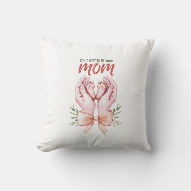 Mom Throw Pillow (Front)