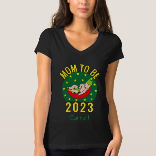 MOM TO BE 2023 PERSONALIZED COLORFUL FUNNY T_Shirt