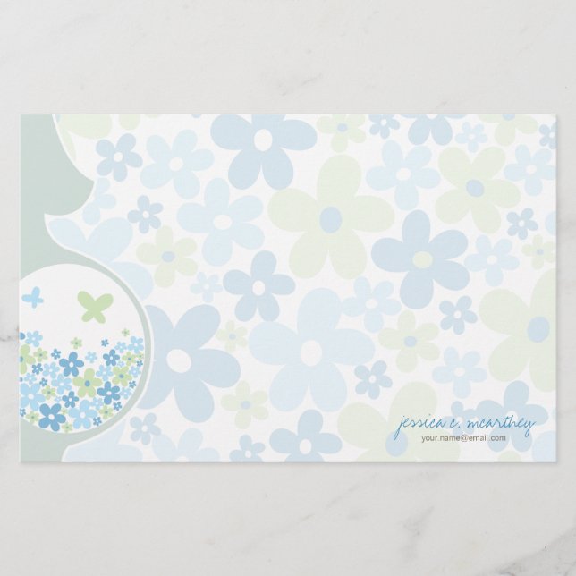 Mom To Be | Baby Boy Thank You Note Stationery (Front)