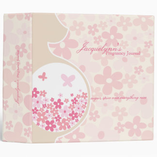 Mom To Be * Baby Girl Pregnancy Journal Binder