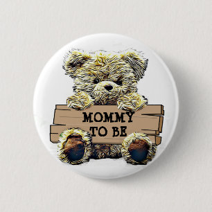 Mom to Be Baby Shower Button