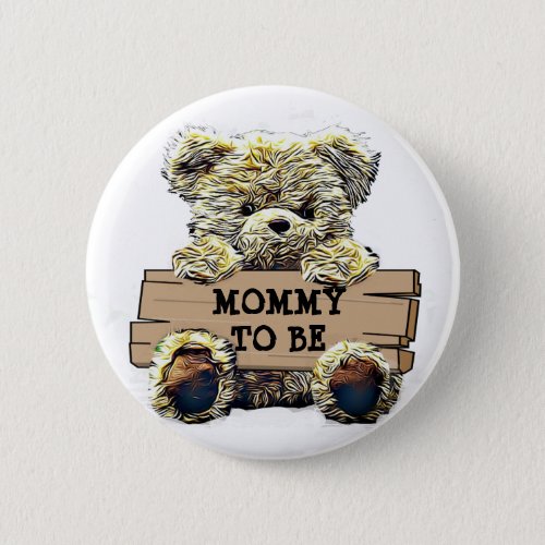 Mom to Be Baby Shower Button