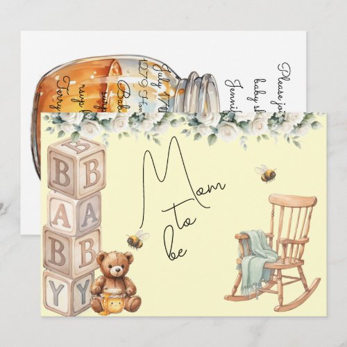 Mom To Be Baby Shower Digital Download Invitation