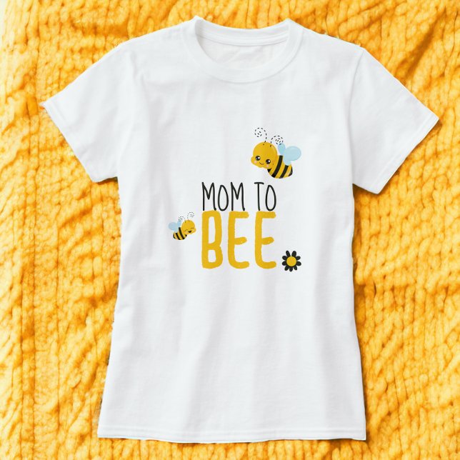 Mom to be Bee And Flower Baby Shower T-Shirt (Mom to be Bee And Flower Baby Shower T-Shirt from Ricaso)