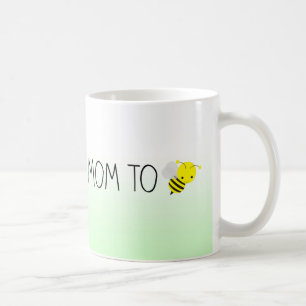 Mom to Be, Cute Bumblebee Green/Yellow Coffee Mug