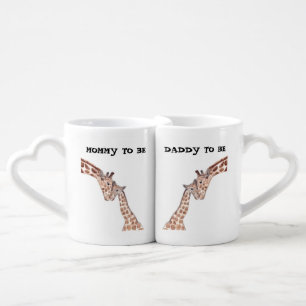 Mom to Be Daddy Parents Expecting Pregnant Mommy Coffee Mug Set