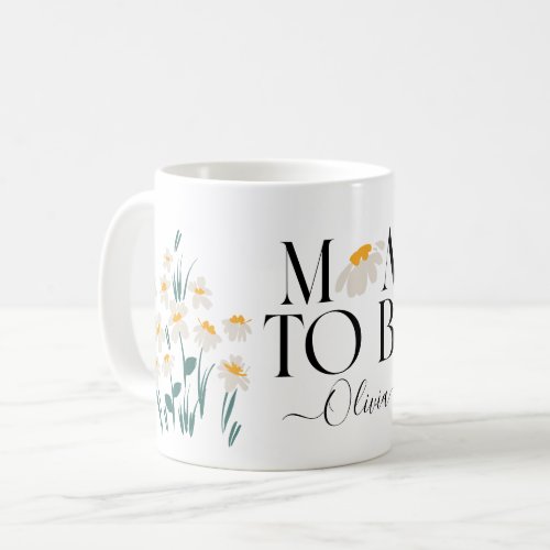 Mom to be daisy floral baby shower new baby gift c coffee mug