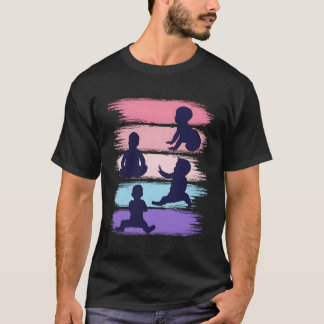 Mom-To-Be Expectant Moms 2024 Announcet Quadruplet T-Shirt