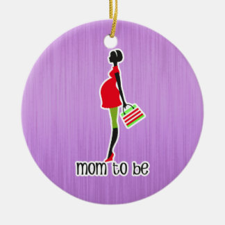 Mom To Be Expectant Mother Personalized Dated Ceramic Ornament
