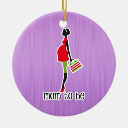 Mom To Be Expectant Mother Personalized Dated Ceramic Ornament