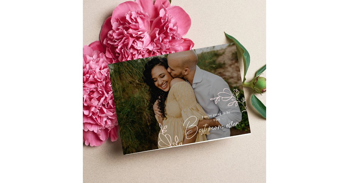Mom to Be Mother's Day Photo Card | Zazzle