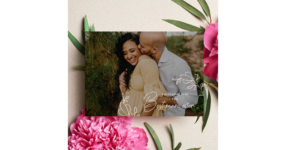 Mom to Be Mother's Day Photo Card | Zazzle