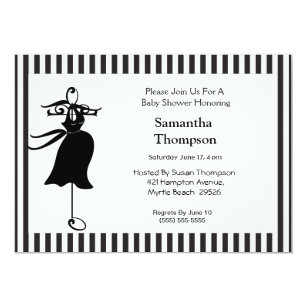 Pregnant Silhouette Invitations | Zazzle