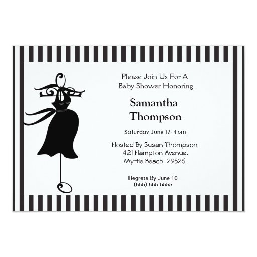 Silhouette Baby Shower Invitations 10