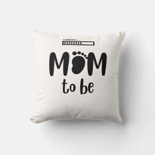 Mom to be  throw pillow