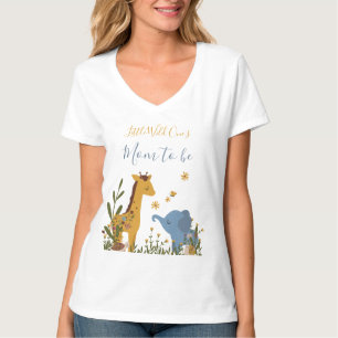 Mom to Be Wild One Cute Baby Animals T-Shirt