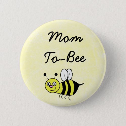 Mom_To_Bee Baby Shower Mommy Pin