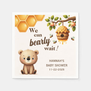 Mom to Bee Baby Shower Napkins