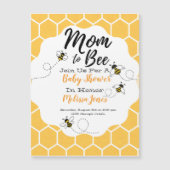 Mom-to-Bee Baby Shower Sweet as Honey Magnet Card (Front)