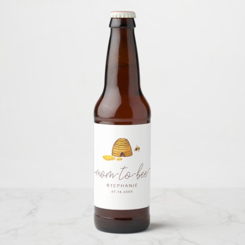 Mom to Bee Beer Label