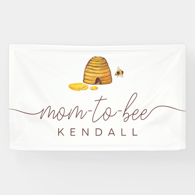 Mom-to-Bee Bridal Shower Banner (Horizontal)