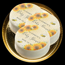 Mom to bee bumble bees sunflowers baby shower chocolate covered oreo