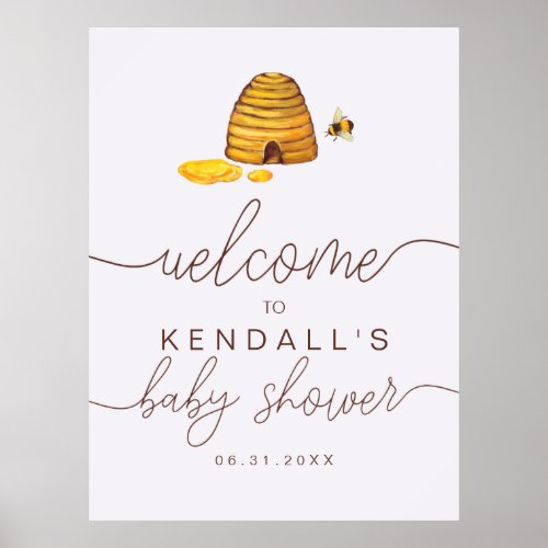 Mom to Bee Welcome Sign