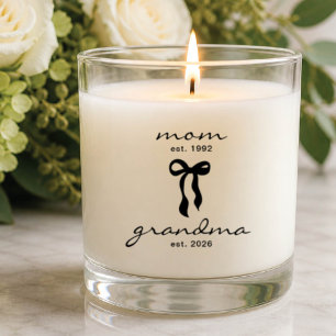 Mom to Grandma Candle   Pregnancy Reveal