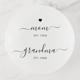 Mom To Grandma Gift Trinket Tray