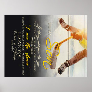 Mom To my Son Gift, Son Birthday Gift Idea Poster