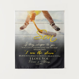 Mom To my Son Gift, Son Birthday Gift Idea Tapestry