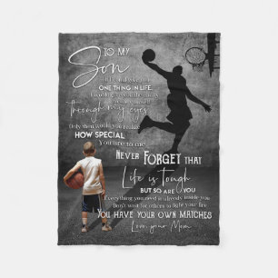 Mom To My Son If I Could Fleece Blanket