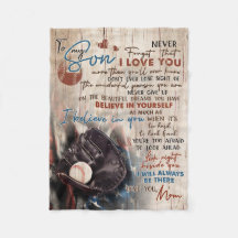 Mom To My Son I'll Always Be There Baseball